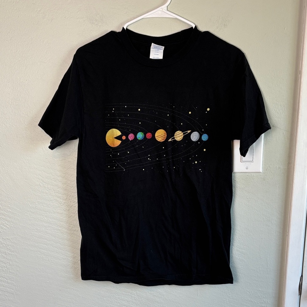 Bundle 2 for $30! Black Graphic Short Sleeve Tee PACMAN Mens XS